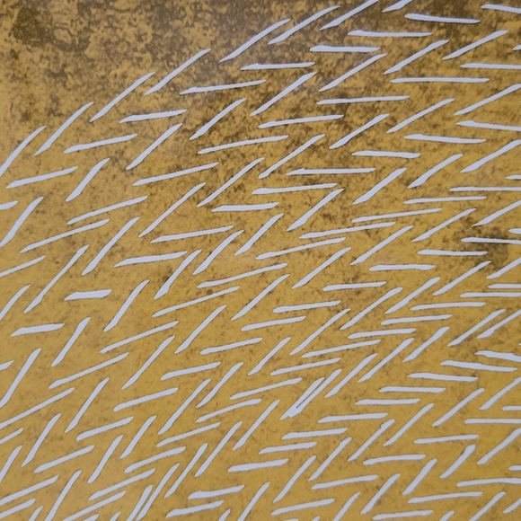 Abstract Yellow Art in Black Frame - Picture 4 of 5